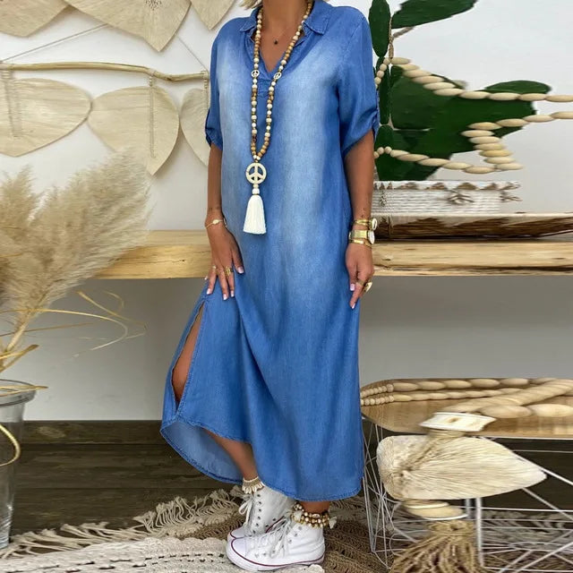 Lea | Vestido largo denim