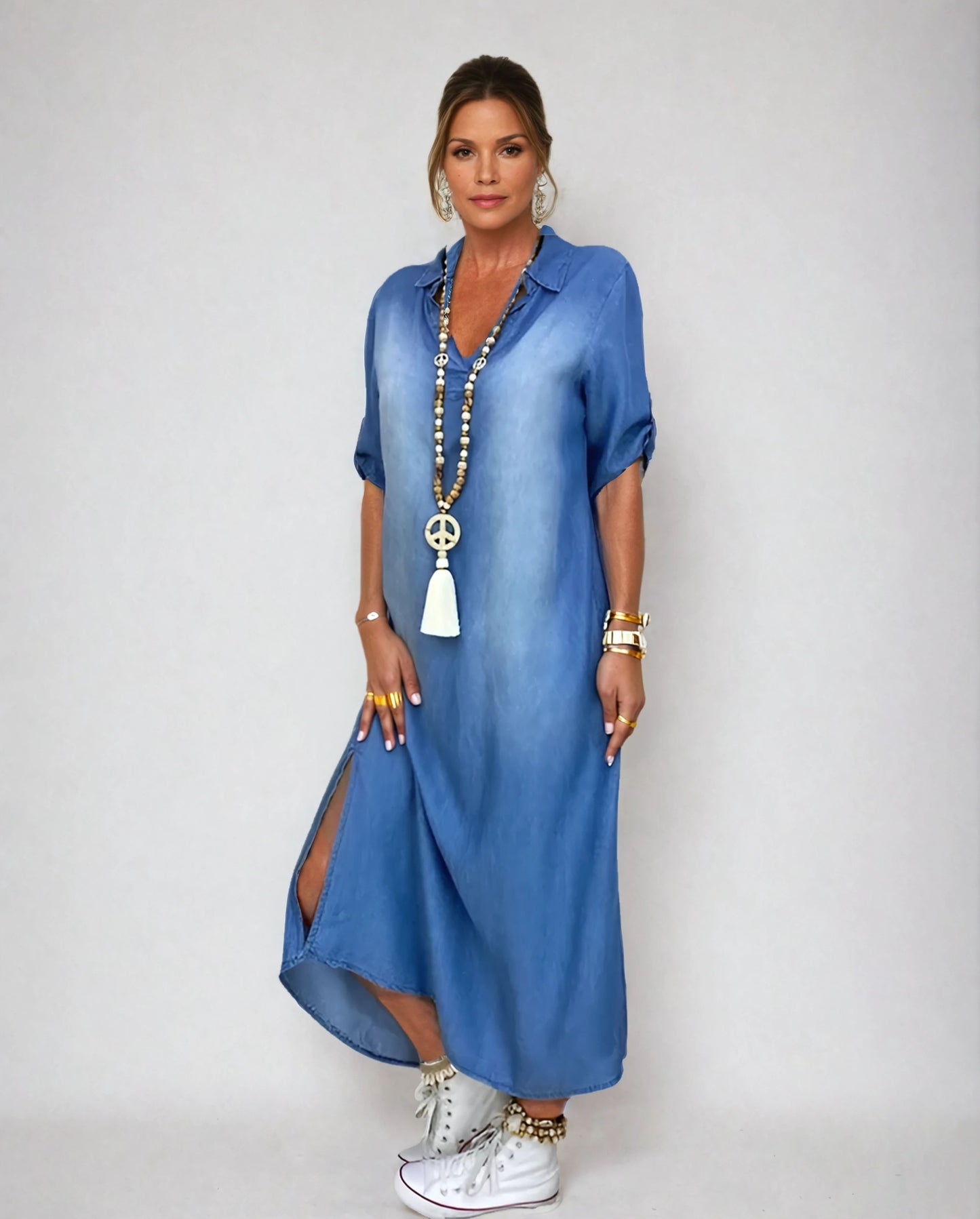 Lea | Vestido largo denim