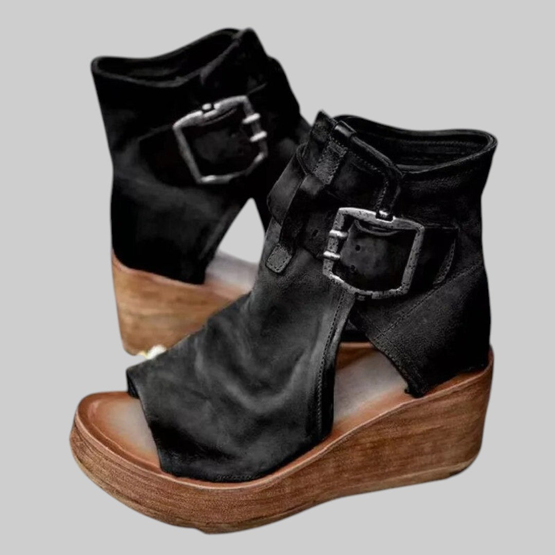 Rosalina | Sandalias de cuña estilo vintage