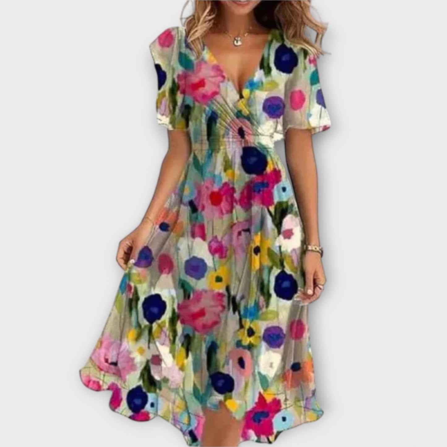Serena - Vestido de mujer con escote en V