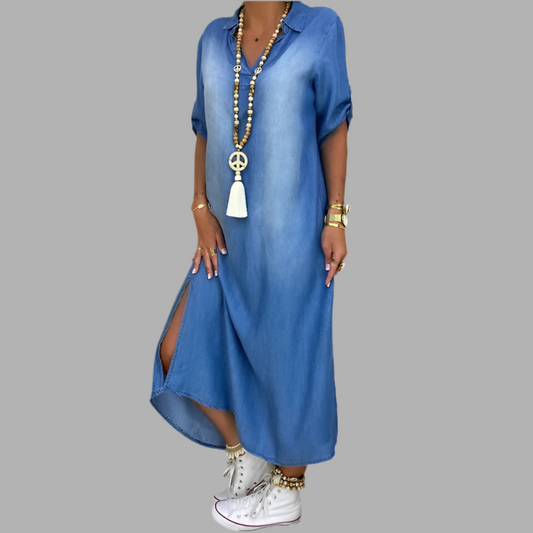 Lea | Vestido largo denim