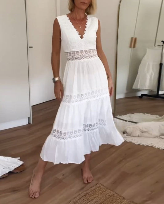 Aurélie™ | Vestido Elegante de Encaje con Escote en V