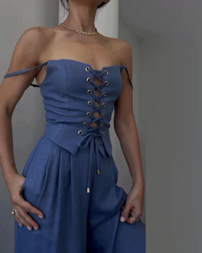 Valeria - conjunto de lino