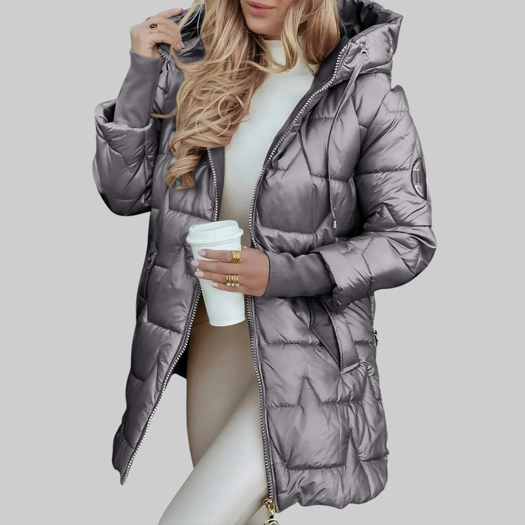 Cecilia™ | Elegante abrigo de otoño con capucha