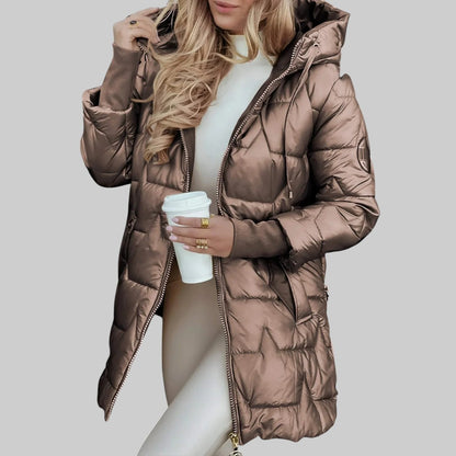 Cecilia™ | Elegante abrigo de otoño con capucha