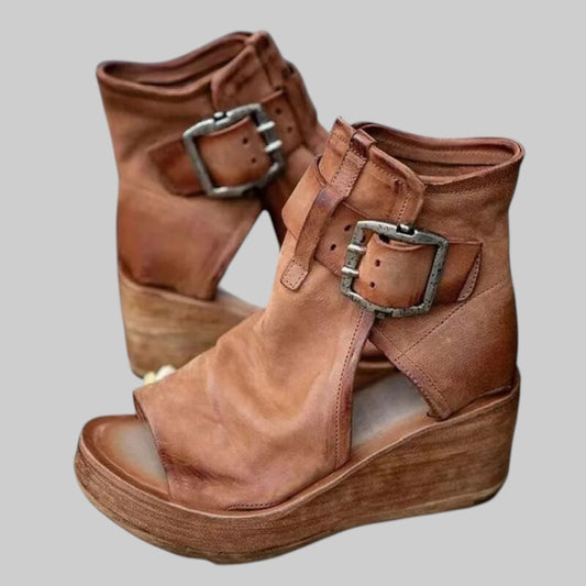 Rosalina | Sandalias de cuña estilo vintage
