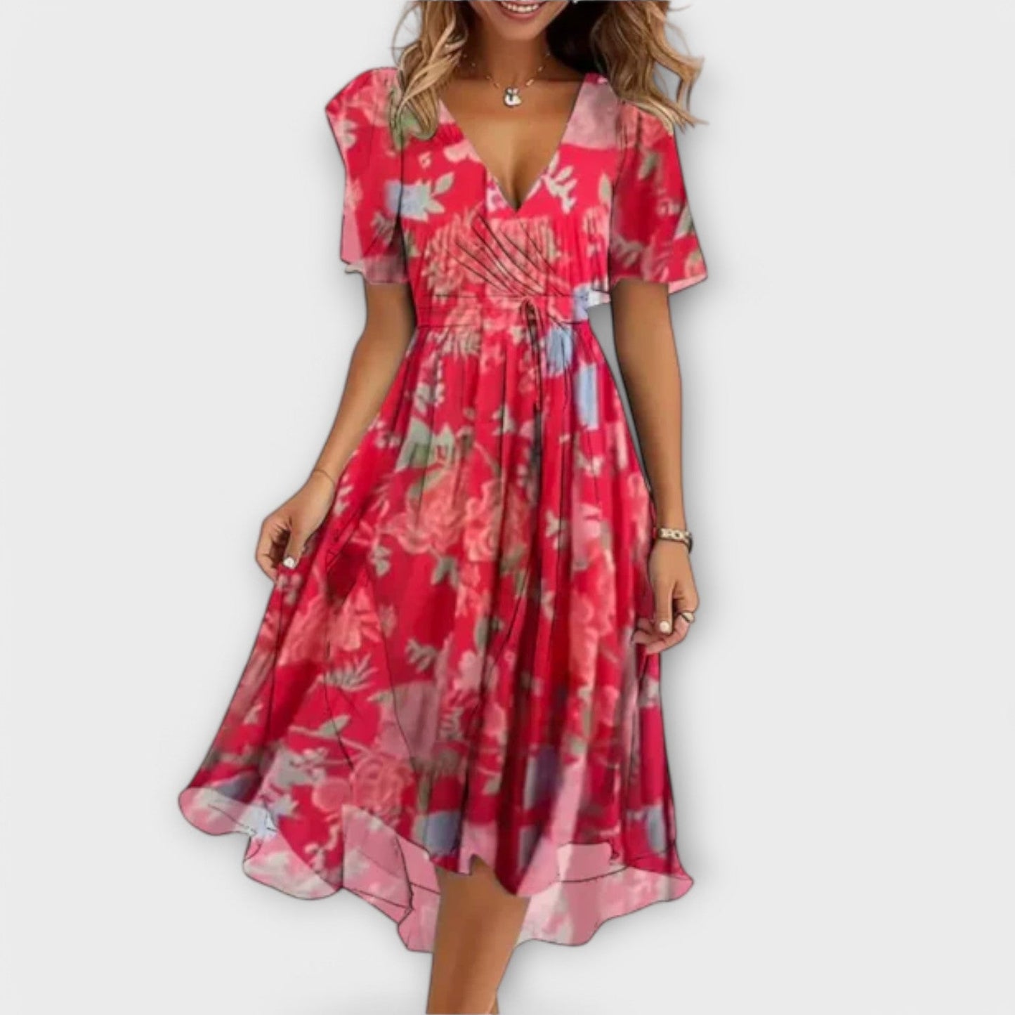 Serena - Vestido de mujer con escote en V