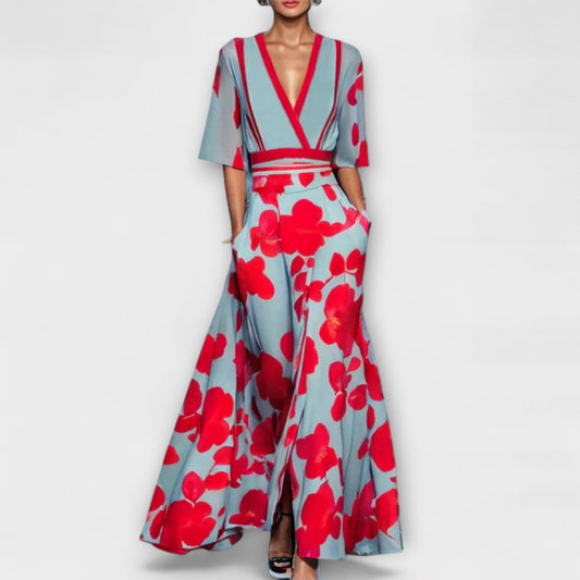 Vanessa | Vestido maxi con estampado floral